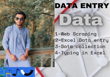 I will be your virtual assistant for data entry,  web research
