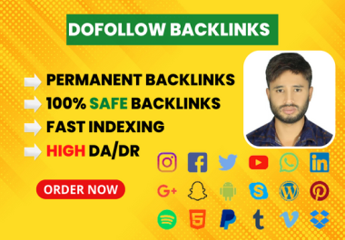 I will do 50 dofollow backlinks through high authority sites for google top ranking