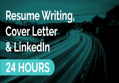 I will provide the best 24 hour resume writing service