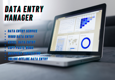 I will do data entry,  document converting,  copy paste and excel data entry jobs