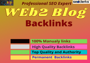 I Will Create 30 Super High position Web2 blog Backlinks for SEO with Unique Content Rank your site.