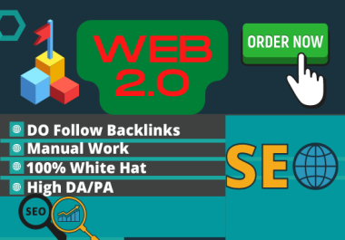 I will build high authority 80 web2.0 backlinks from high authority website unique content low spam