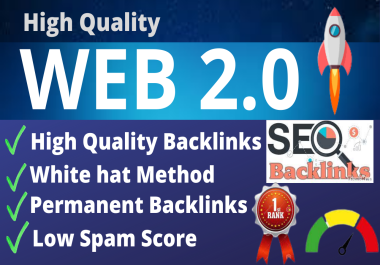 80 web 2.0 HQ dofollow high authority backlink from high authority sites with unique content