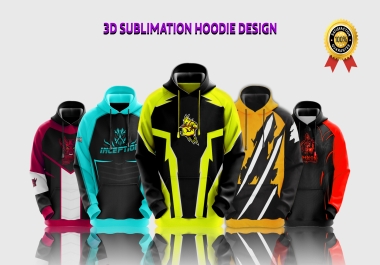 I will design sublimated hoodie within 3 hours