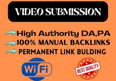 I will manually create 50 video submission high quality seo backlinks