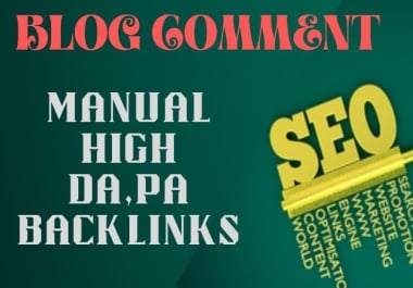I will do 80 Manual unique blog comment on high authority website