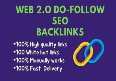 I will build high authority web 2 0 contextual SEO backlinks manually