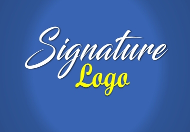 Expert in custom elegant signature logo design