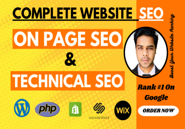 I will do website onpage SEO,  technical optimization