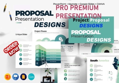 I will design professional pro presentation in powerpoint, canva