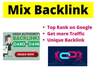 Manual 99 Backlinks from high authority website plan to rank top in google