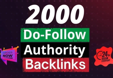 2000 white hat do-follow backlinks for Google Ranking