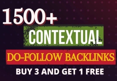 1500 High quality SEO contextual white hat backlinks for Google Ranking