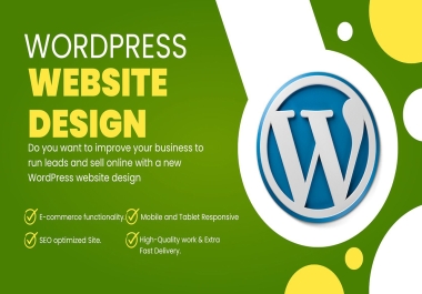 I will design develop WordPress website