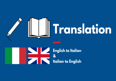 I will provide english to italian translation