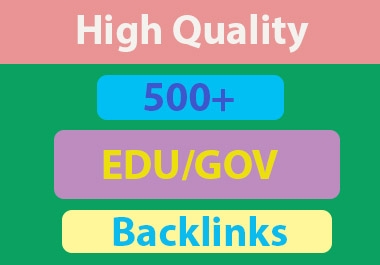 Create 50 EDU & Gov High Quality Backlinks