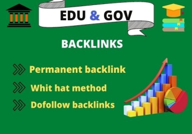 I Will Build 35 Dofollow Edu and Gov Backlinks from high DA sites permanent off page seo plan