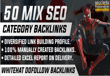 Boost Your Website Ranking with 50 Mix SEO Backlinks Manual Link Building Dofollow Backlinks