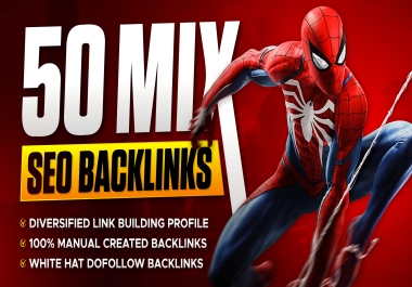 Boost Your Website Ranking with 50 Mix SEO Backlinks Manual Link Building Dofollow Backlinks