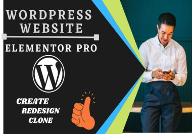 I can create,  clone or redesign website on wordpress