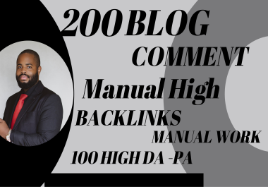 I will do 200 unique domains seo service blog comments