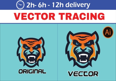 I will do manual vector tracing,  image to vector,  logos for vector tracing