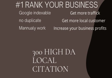 I will do top local citations from Yext, Brightlocal for your business