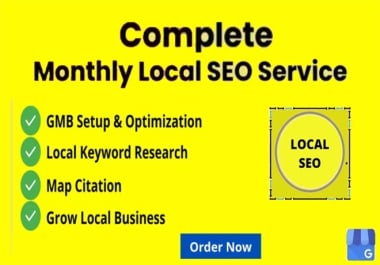 monthly local SEO service for top google ranking