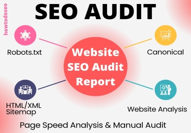 Best website SEO audit report,  traffic manual audit,  and website analysis