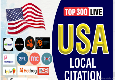 I will list your business in top 300 live USA local listing SEO citations