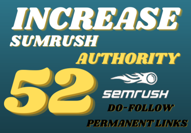 Increase your website semrush authority 40 by using seo backlinks