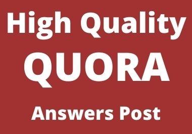 Promote Website With 10 High Quality Quora Backlink