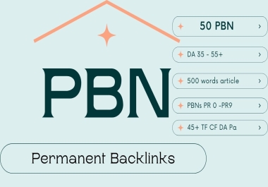 Build All 50 web 2 0 PBN Extremely High Da DA 25-55 Plus Powerful Homepage Permanent PBN Backlinks