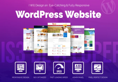 I will design and develop your wordpress Mobile Friendly Website
