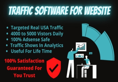 Website Traffic Software For Life Time Targeted USA Real Web Traffic
