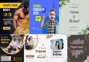 I will create a professional Instagram cover,  ad,  and banner