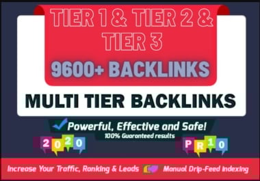 Multi-Tier Backlinks 9600 Backlinks