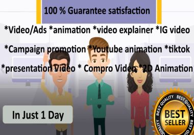 Design Profesional animation,  campaign,  explainer video,  compro video,  youtube,  IG