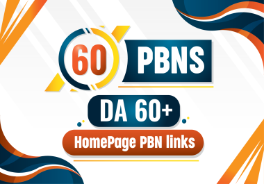 60 Link PBNs DA 50 to 60 Plus Homepage PBNs links High-Quality PREMIUM Links