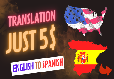 I will provide expert english to spanish translation-500 words