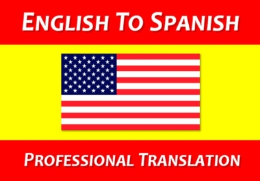 I will translate english to spanish 1000 WORDS