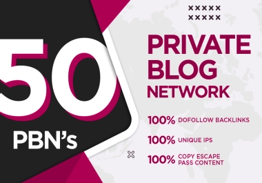 make 50 Powerful Homepage PBN Posts DA Upto 50