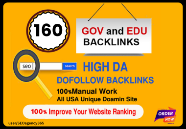 Create 160 backlinks for your website rank in google Top Site