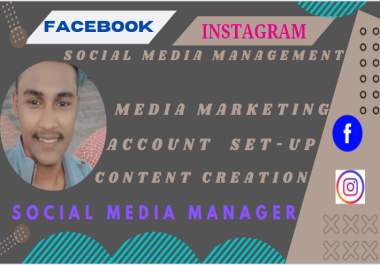 I will be your Social Media Manager for Facebook