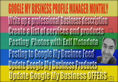 Monthly,  Google My Business Profile Manager