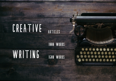 1000/1500 words Creative Writing
