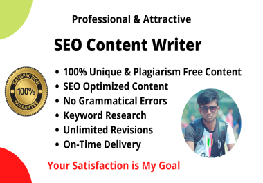 I will professionally write unique content for your website or blog