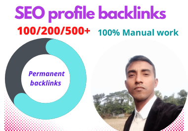 I will manually create 1000 high SEO profile backlinks