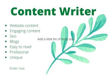 I will write outstanding website content