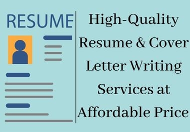 I will professionally create or rewrite your resume and cover letter at affordable price